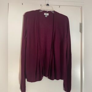Old Navy Maroon Open Front Cardigan, size S